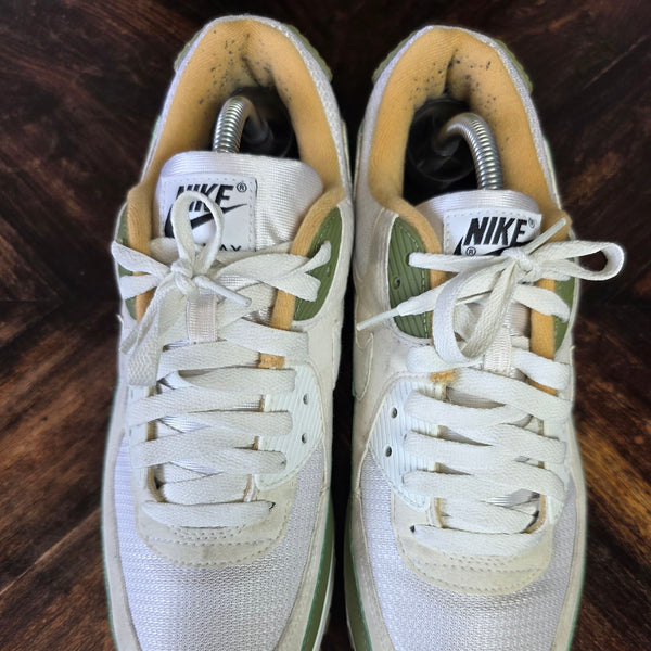 Nike Air Max 90 White Green Oaker Yellow maat 44
