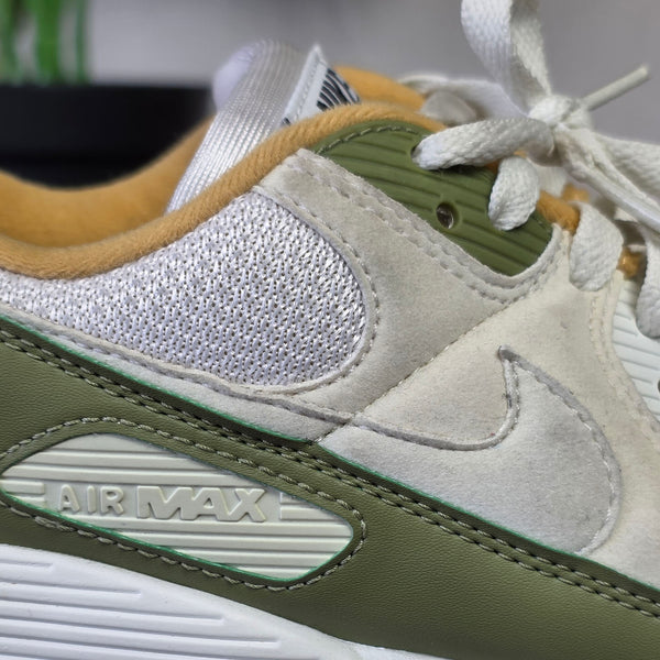 Nike Air Max 90 White Green Oaker Yellow maat 44