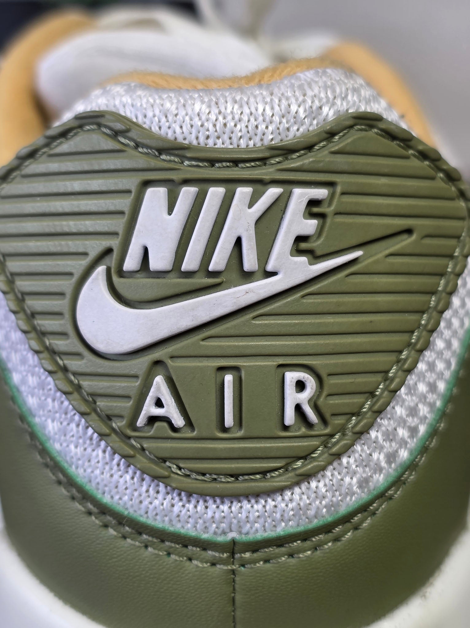 Nike Air Max 90 White Green Oaker Yellow maat 44