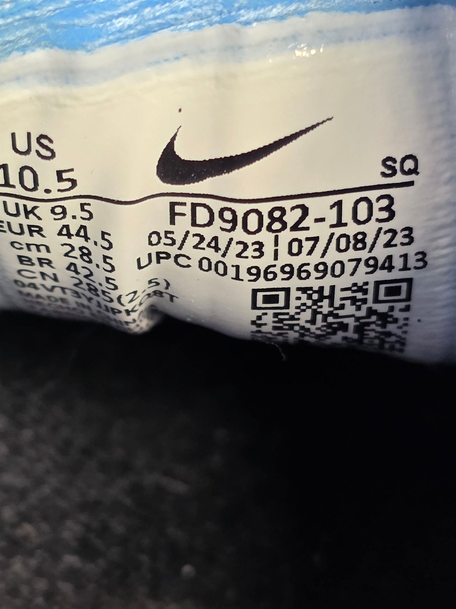 Nike Air Max 1 University Blue maat 44,5