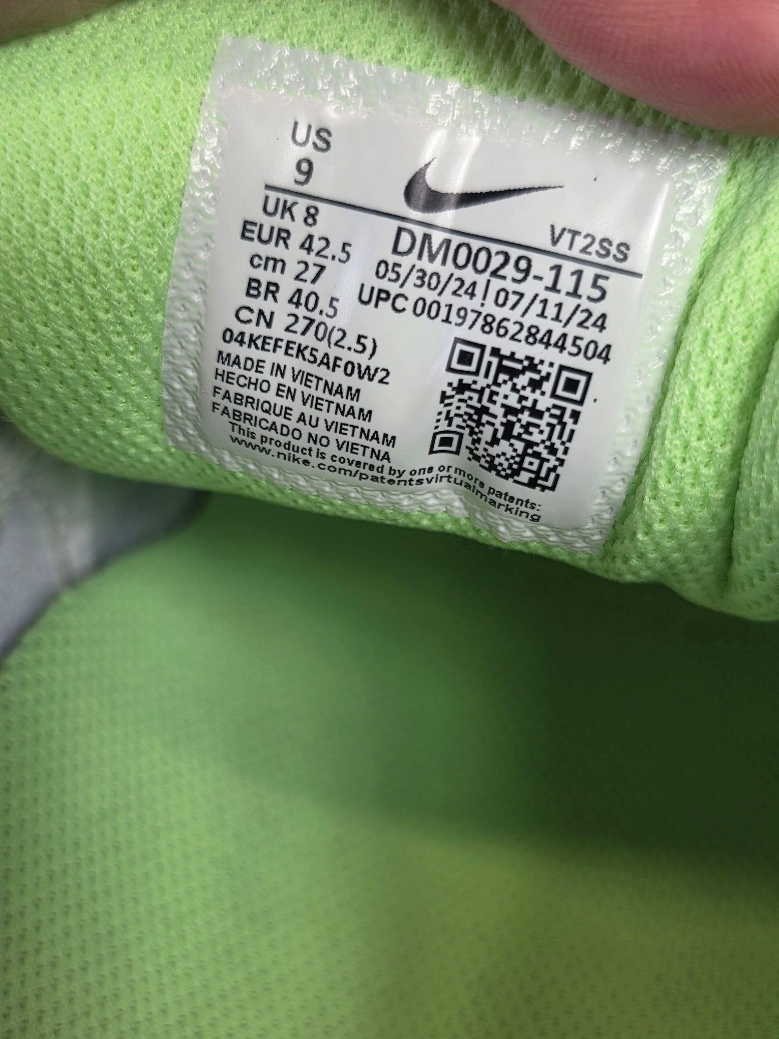 Nike Air Max 90 Vapor Green maat 42,5