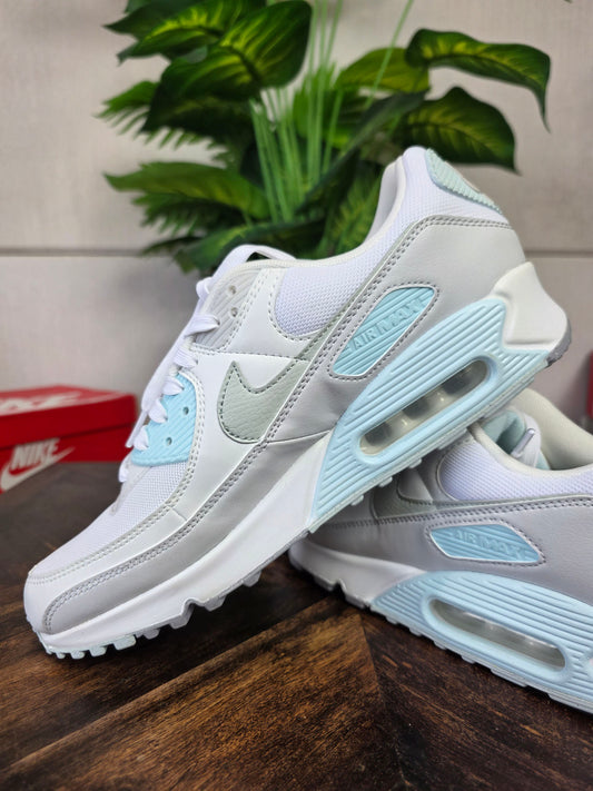 Nike Air Max 90 White "Glacier Blue" maat 44,5