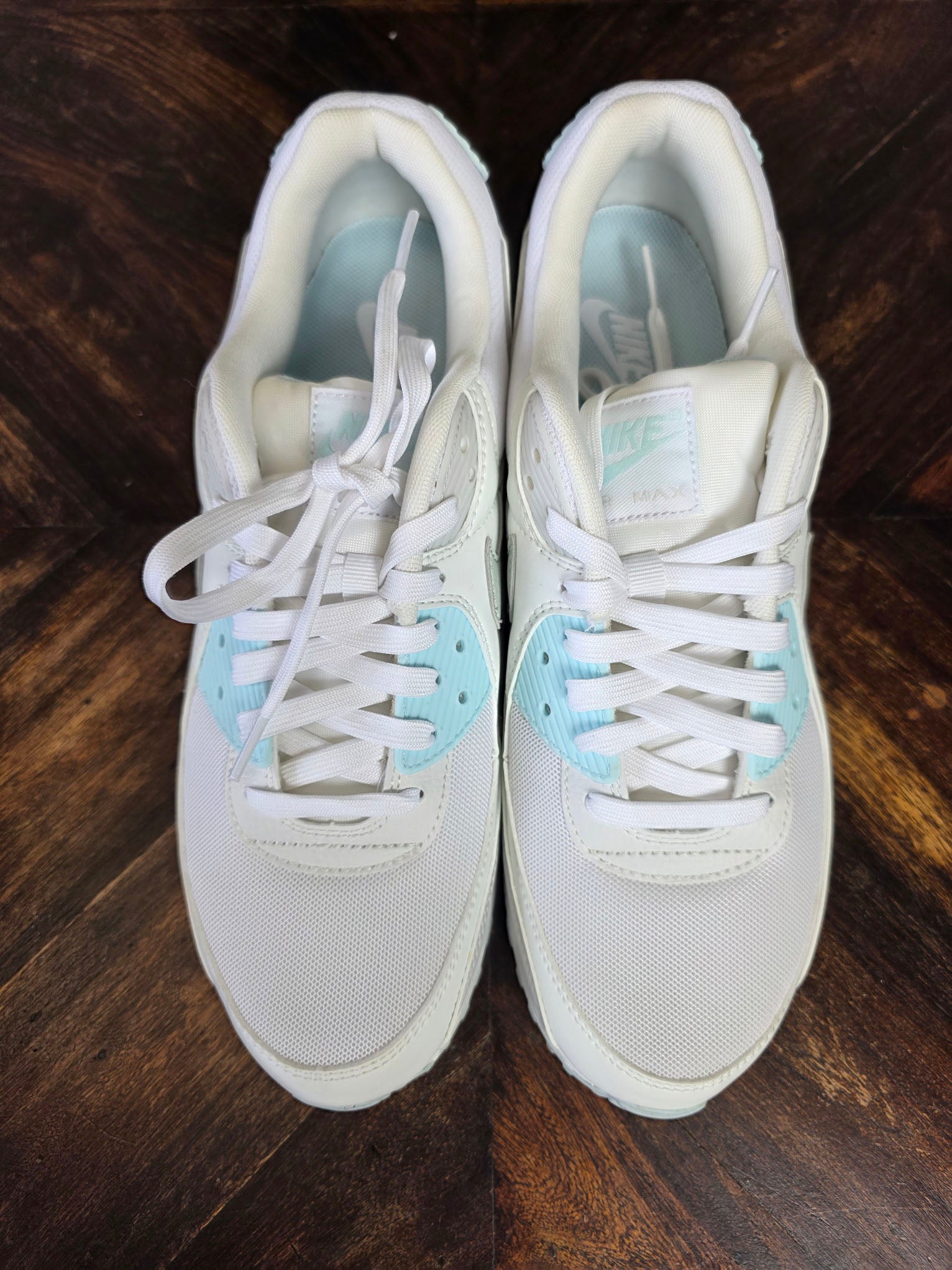 Nike Air Max 90 White "Glacier Blue" maat 44,5