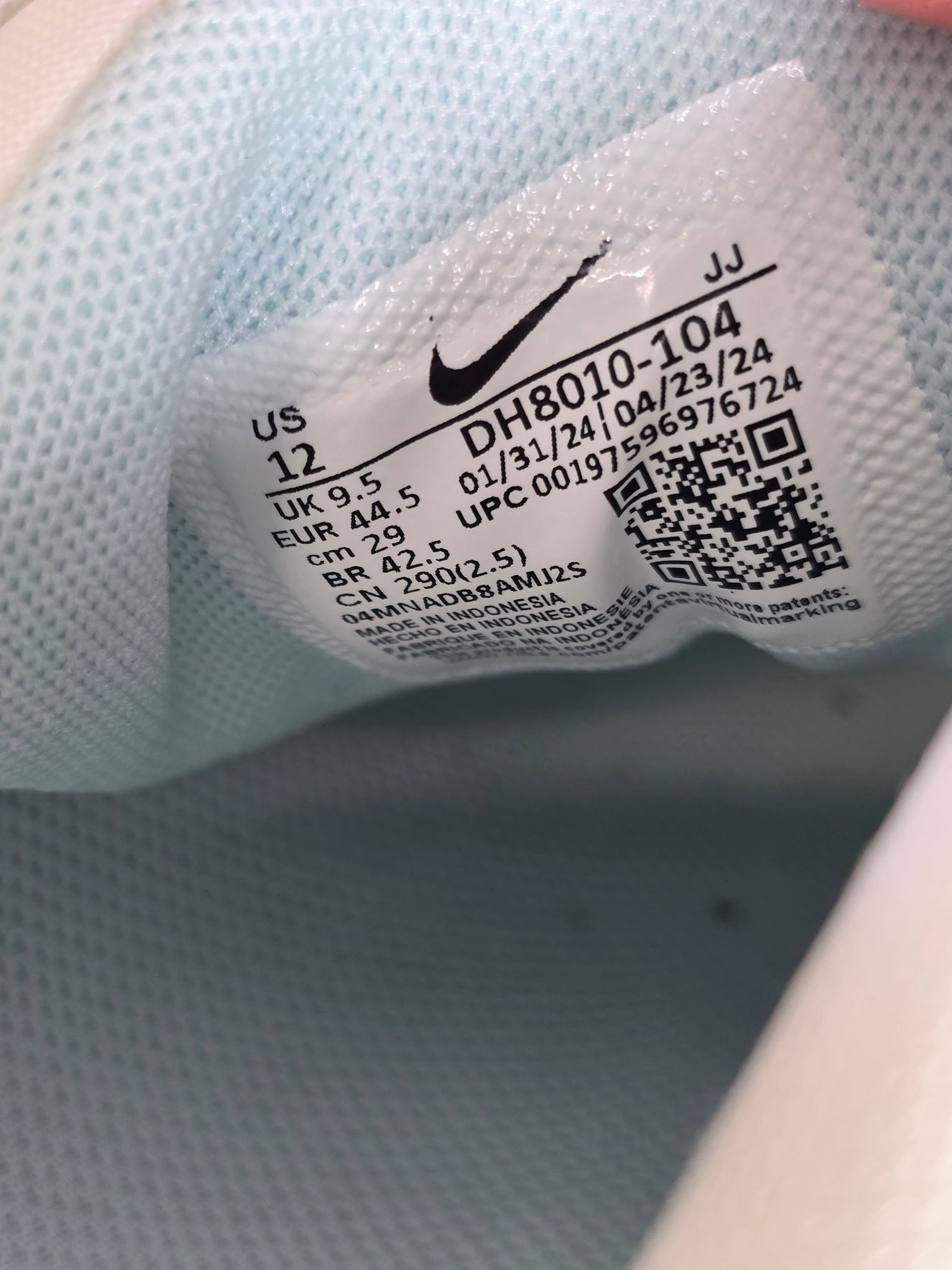Nike Air Max 90 White "Glacier Blue" maat 44,5