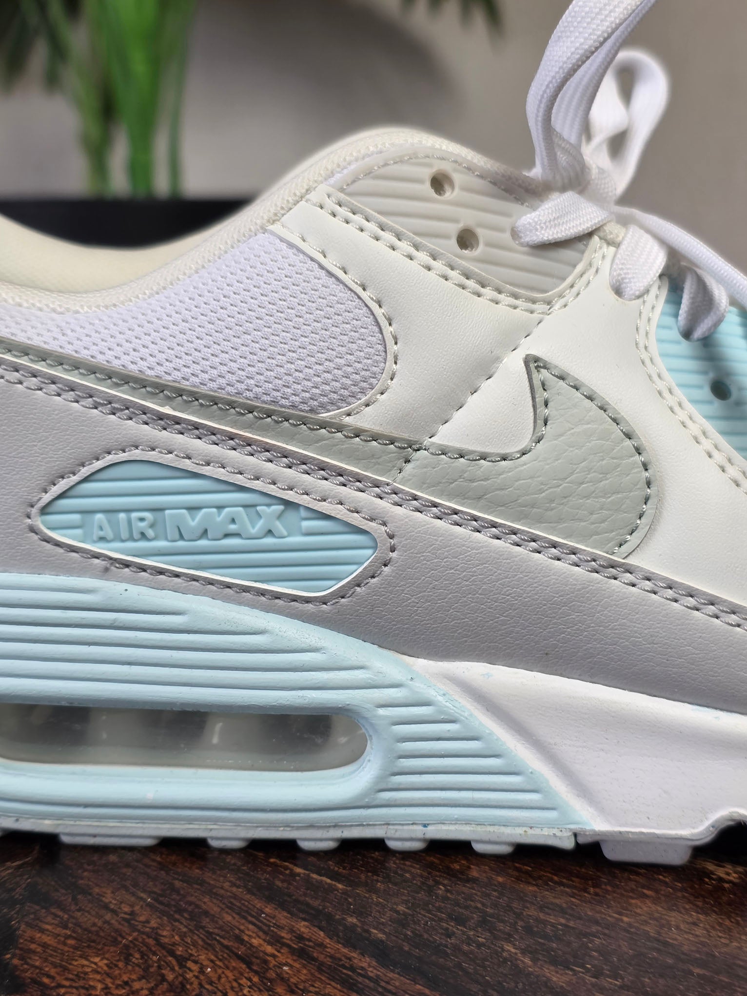 Nike Air Max 90 White "Glacier Blue" maat 44,5