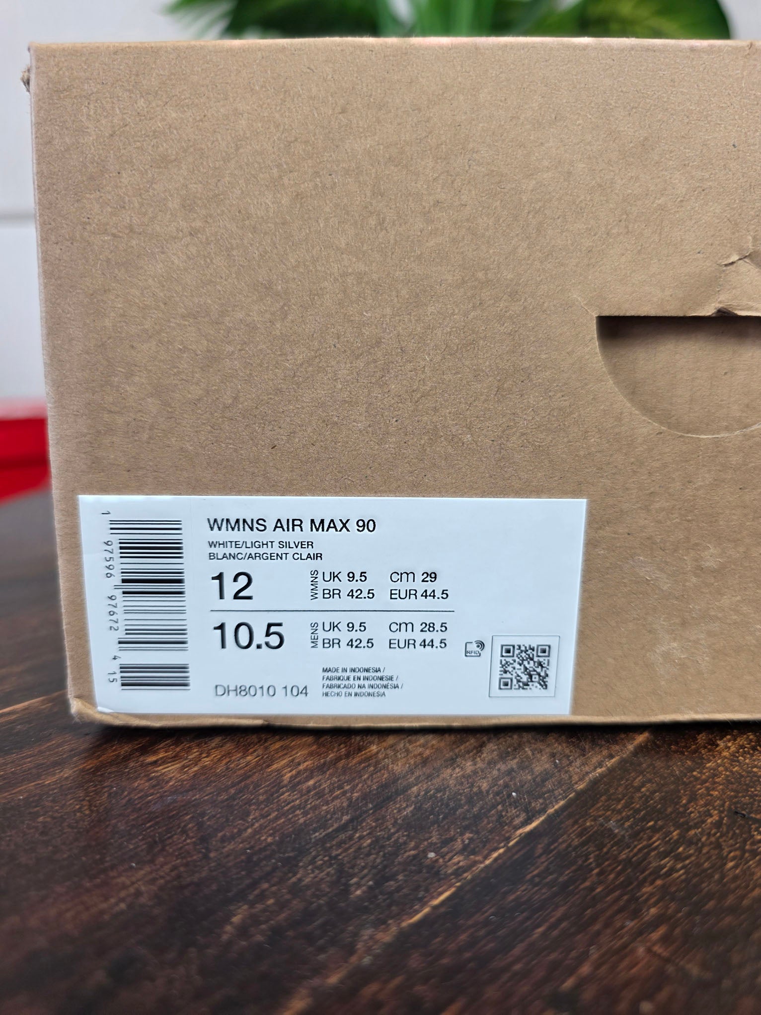Nike Air Max 90 White "Glacier Blue" maat 44,5
