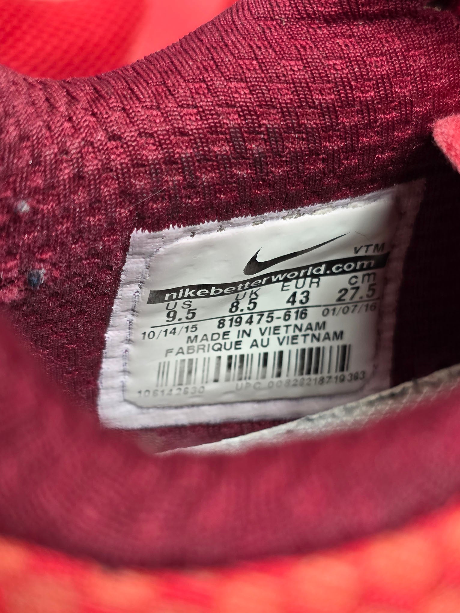 Nike Air Max BW Ultra Red maat 43