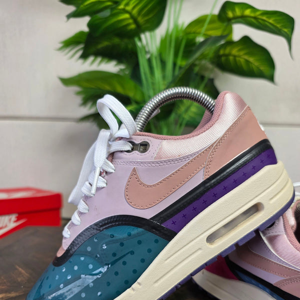 Nike Air Max 1 Premium Plum Fog Fossil Rose maat 38