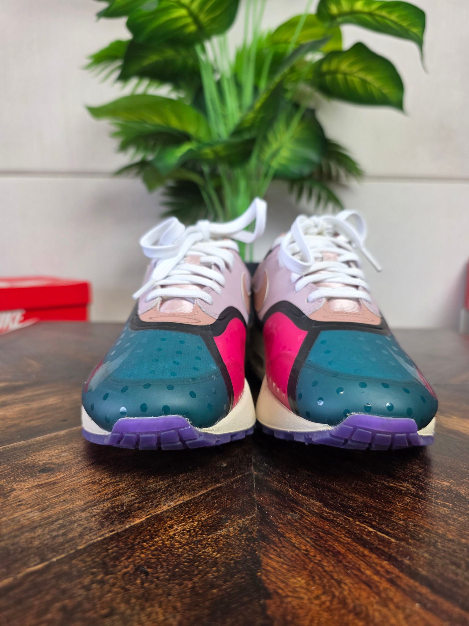 Nike Air Max 1 Premium Plum Fog Fossil Rose maat 38