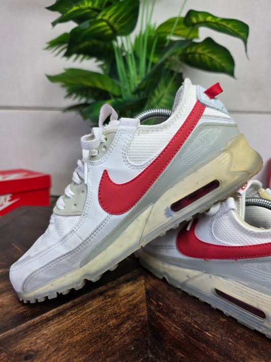 Nike Air Max 90 Terrascape Summit White Red Clay maat 44