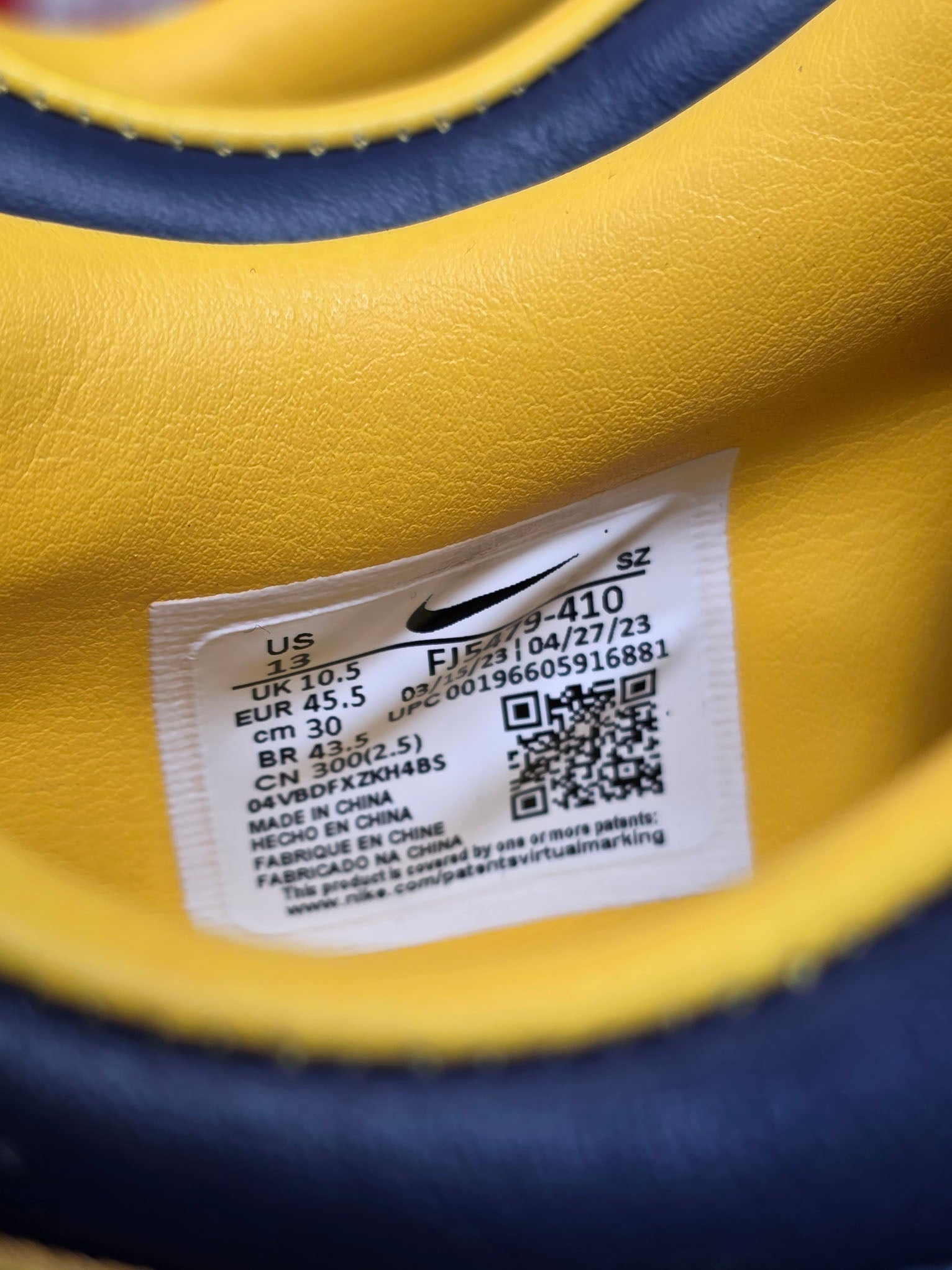 Nike Air Max 1 CO.JP Michigan maat 45,5