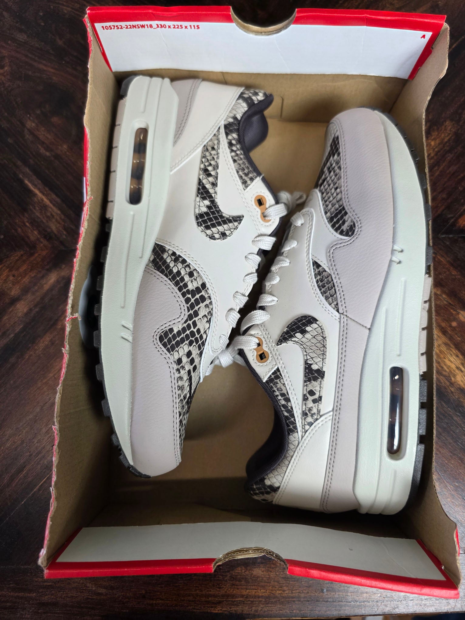 Nike Air Max 1 '87 "Snakeskin" maat 44