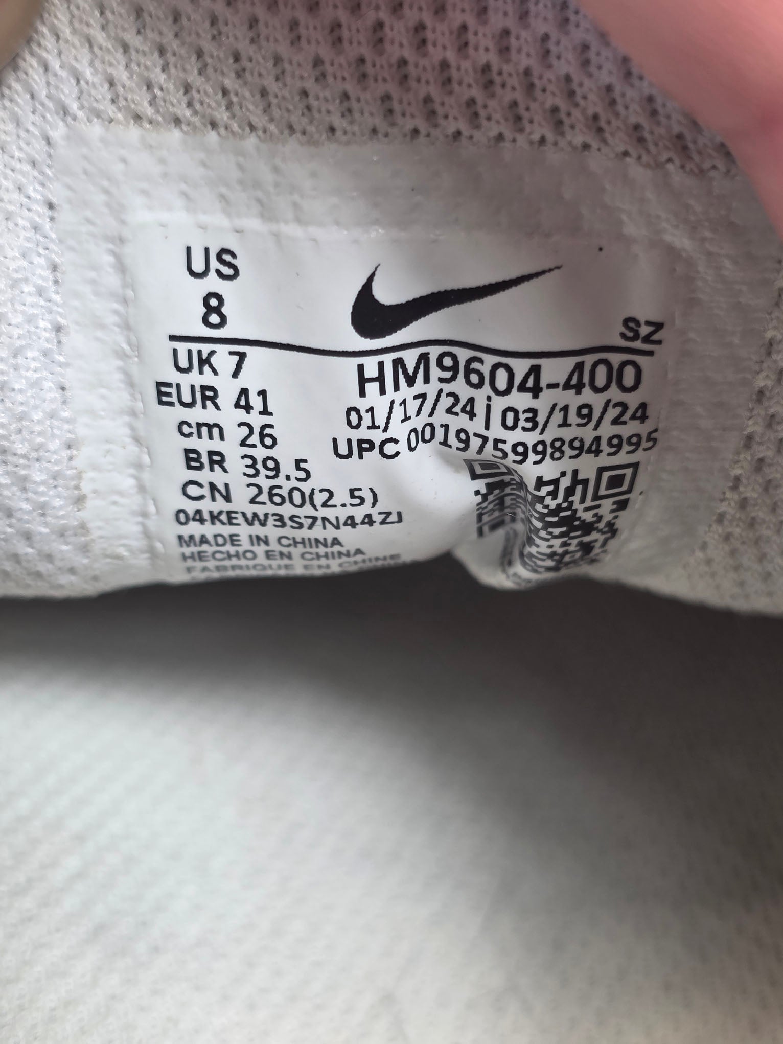 Nike Air Max 1 Olympic maat 41