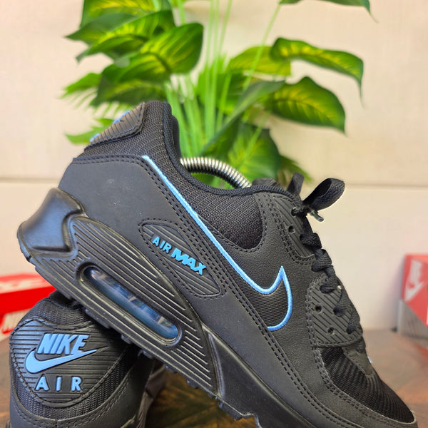Nike Air Max 90 Black University Blue maat 44