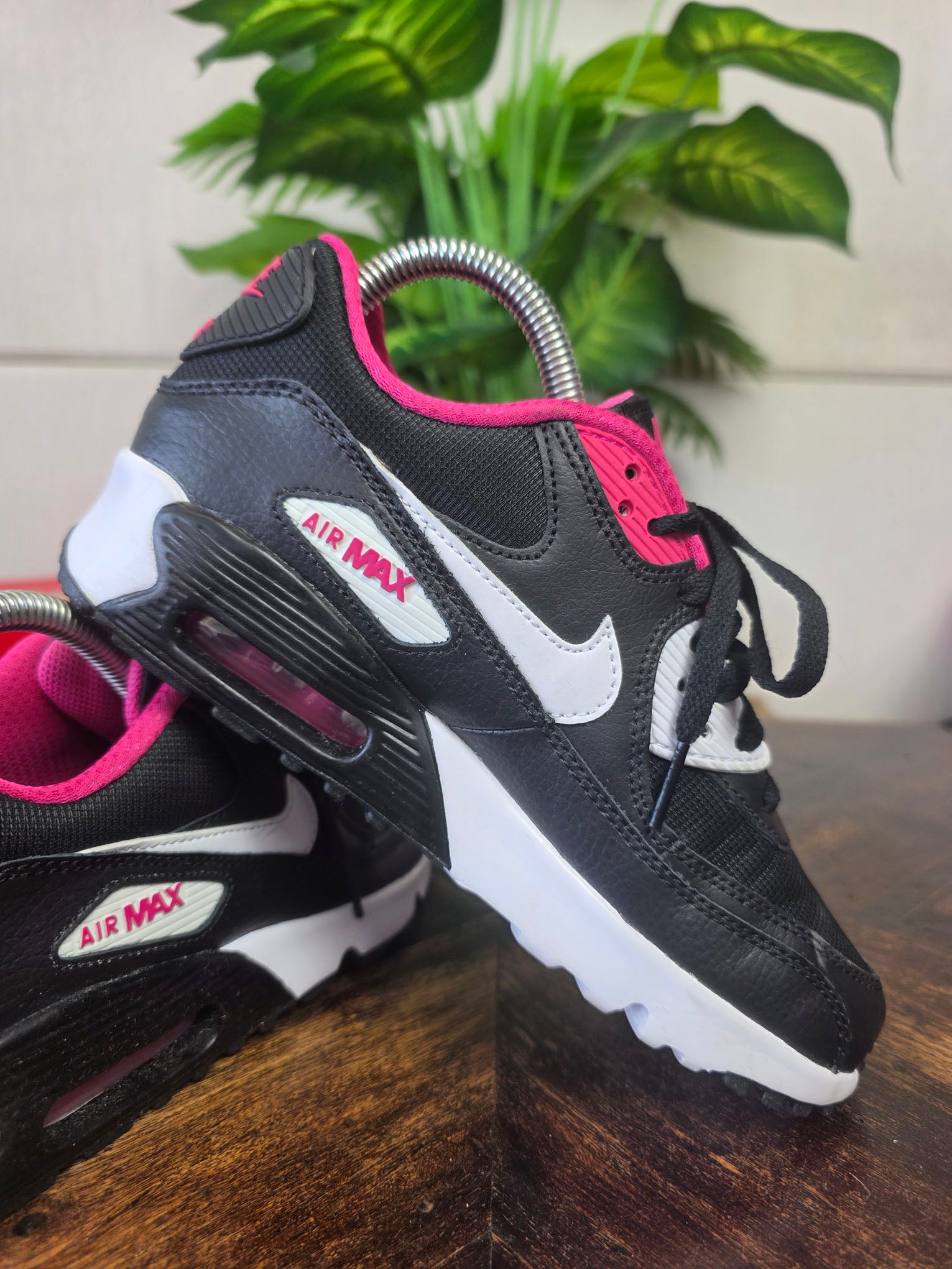 Nike Air Max 90 Mesh Black White Pink maat 36,5