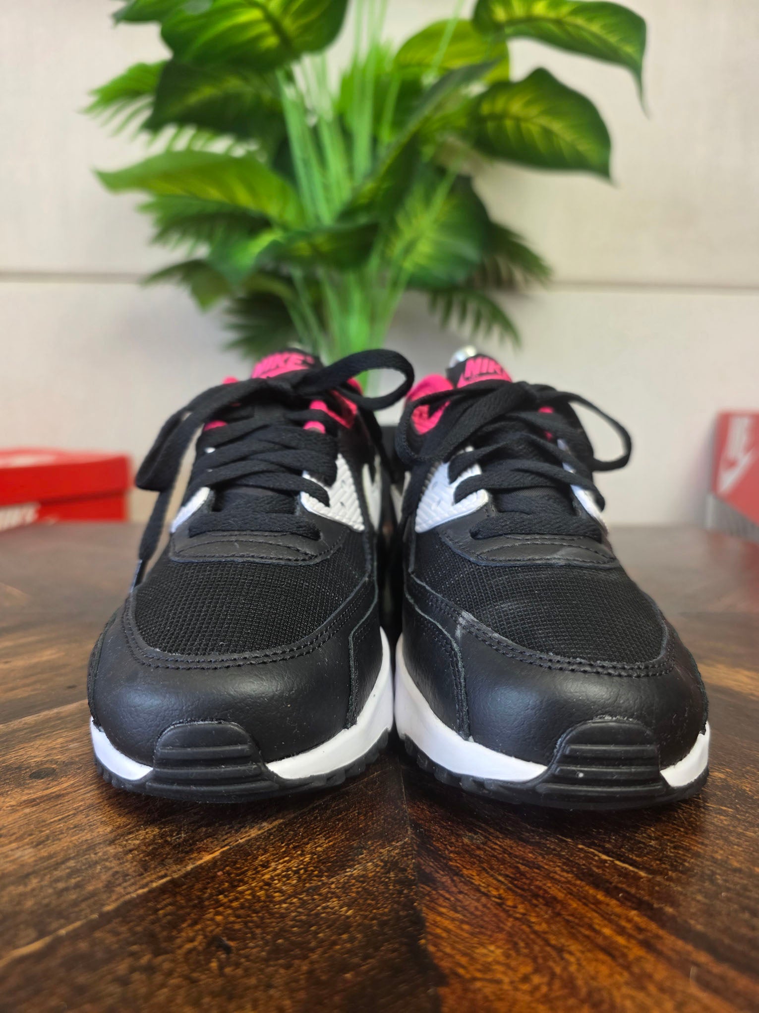 Nike Air Max 90 Mesh Black White Pink maat 36,5