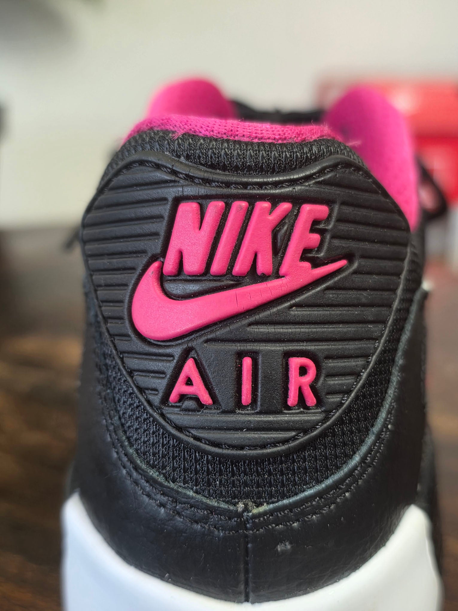 Nike Air Max 90 Mesh Black White Pink maat 36,5