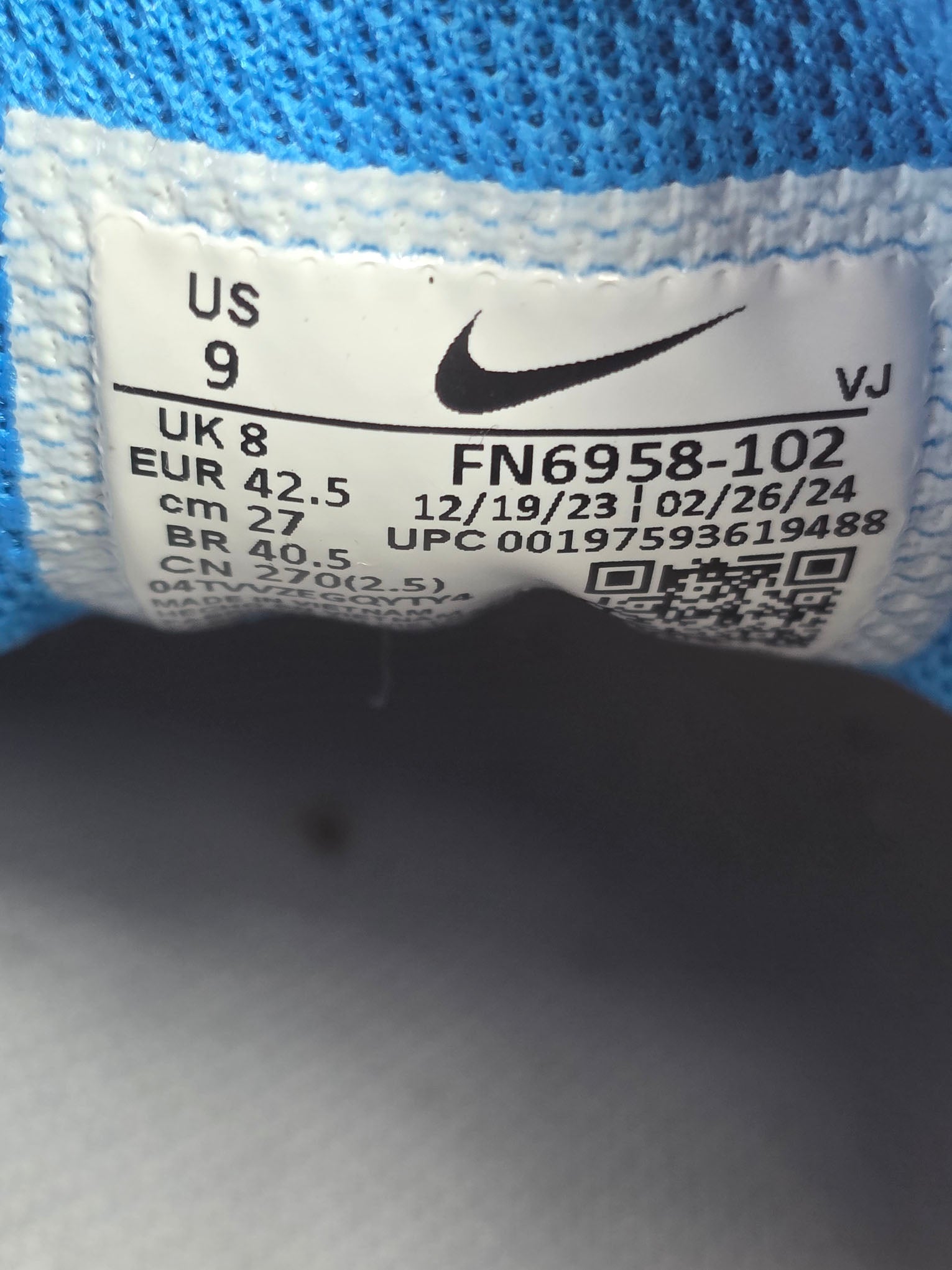 Nike Air Max 90 Pure Platinum Photo Blue maat 42,5