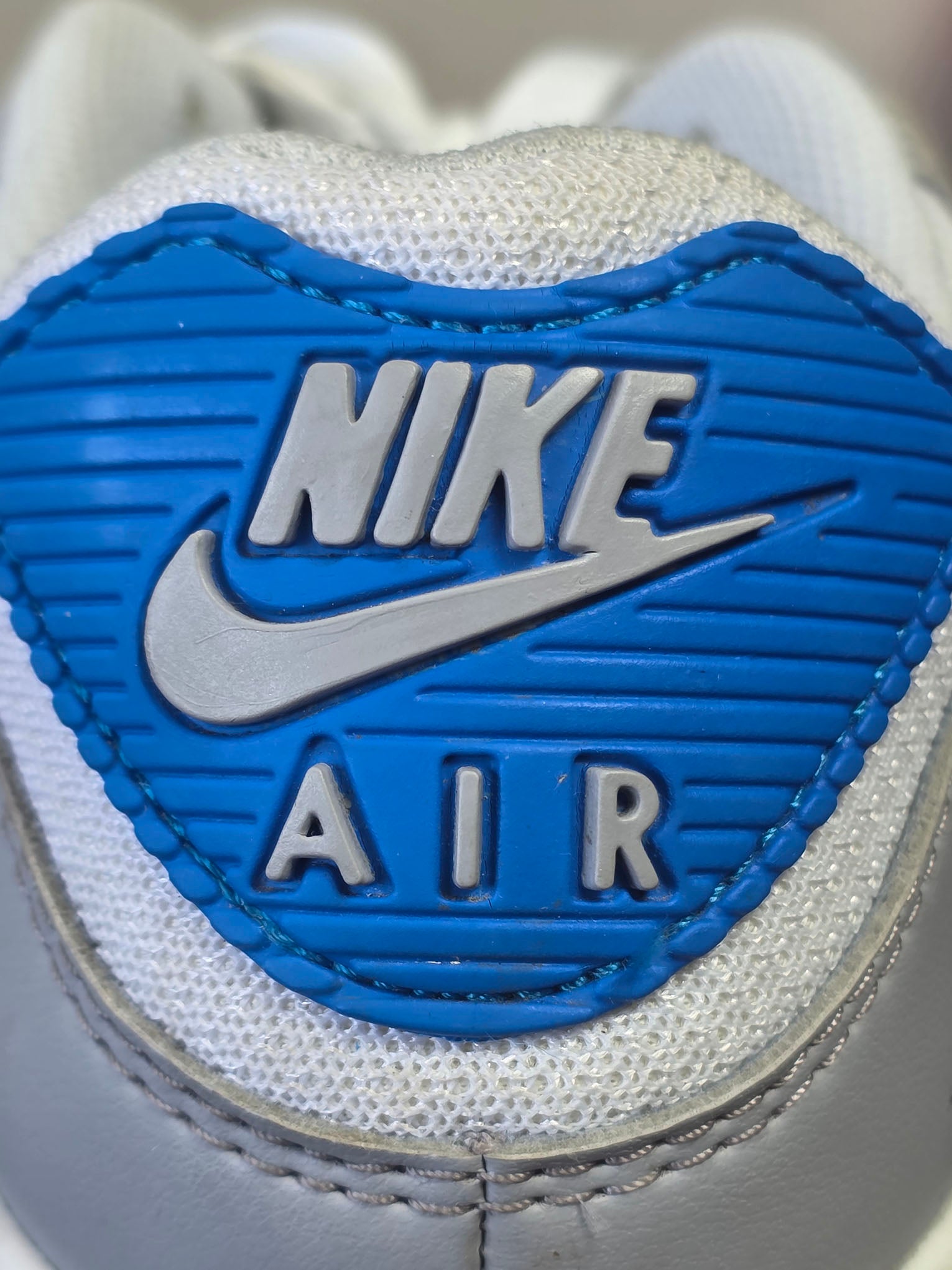 Nike Air Max 90 Pure Platinum Photo Blue maat 42,5