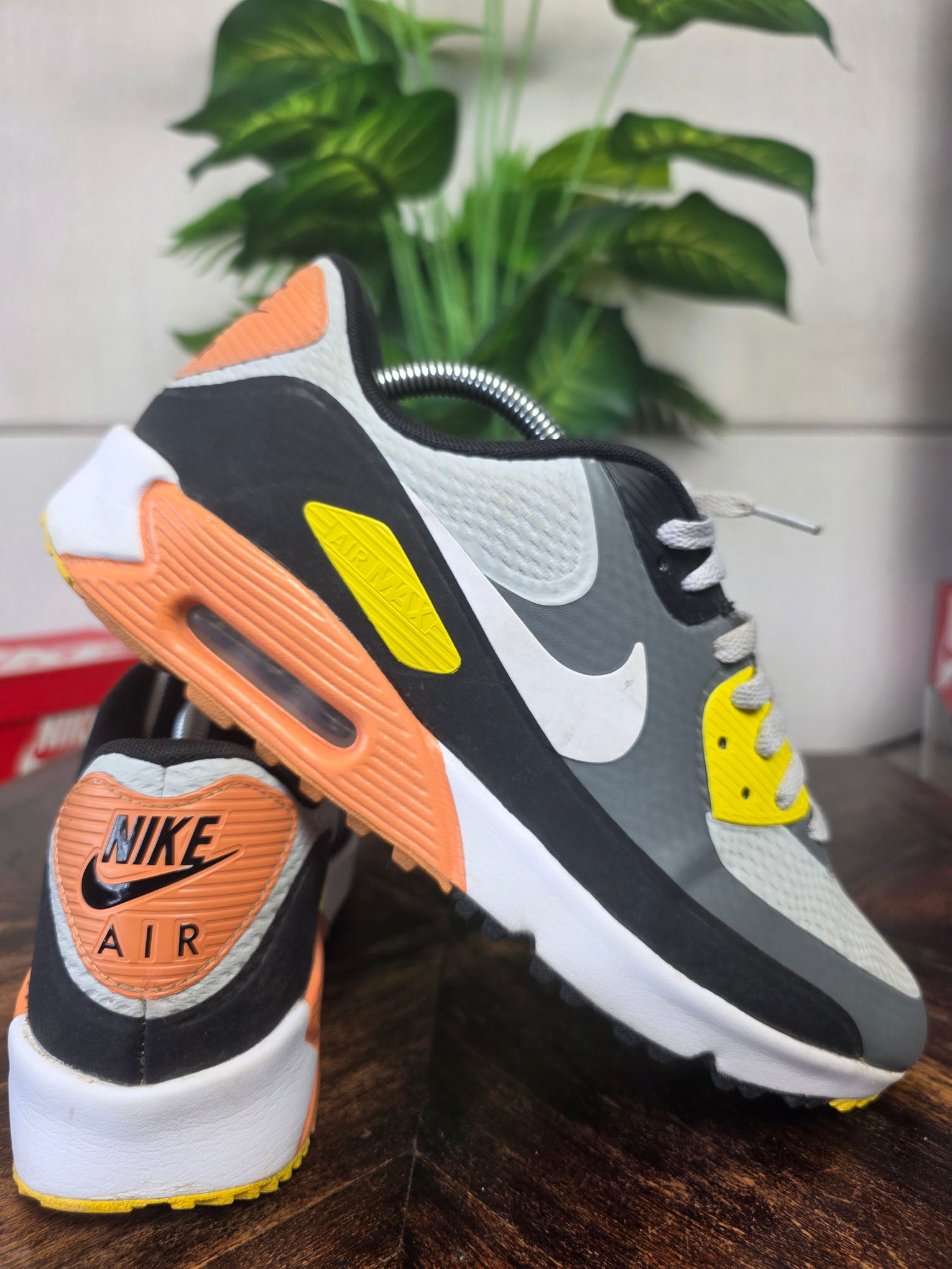 Nike Air Max 90 Golf Smoke Grey Black Orange maat 44