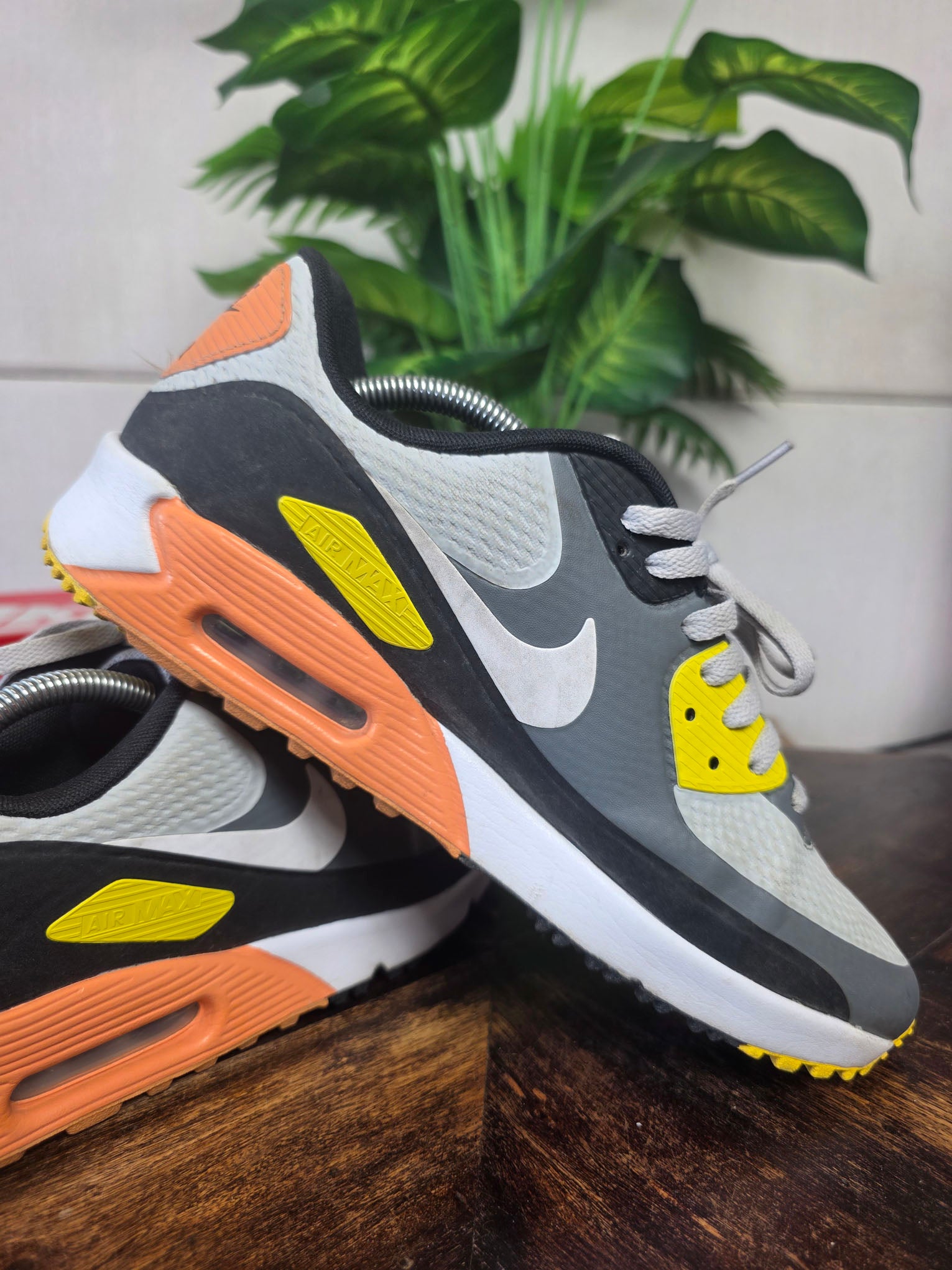 Nike Air Max 90 Golf Smoke Grey Black Orange maat 44