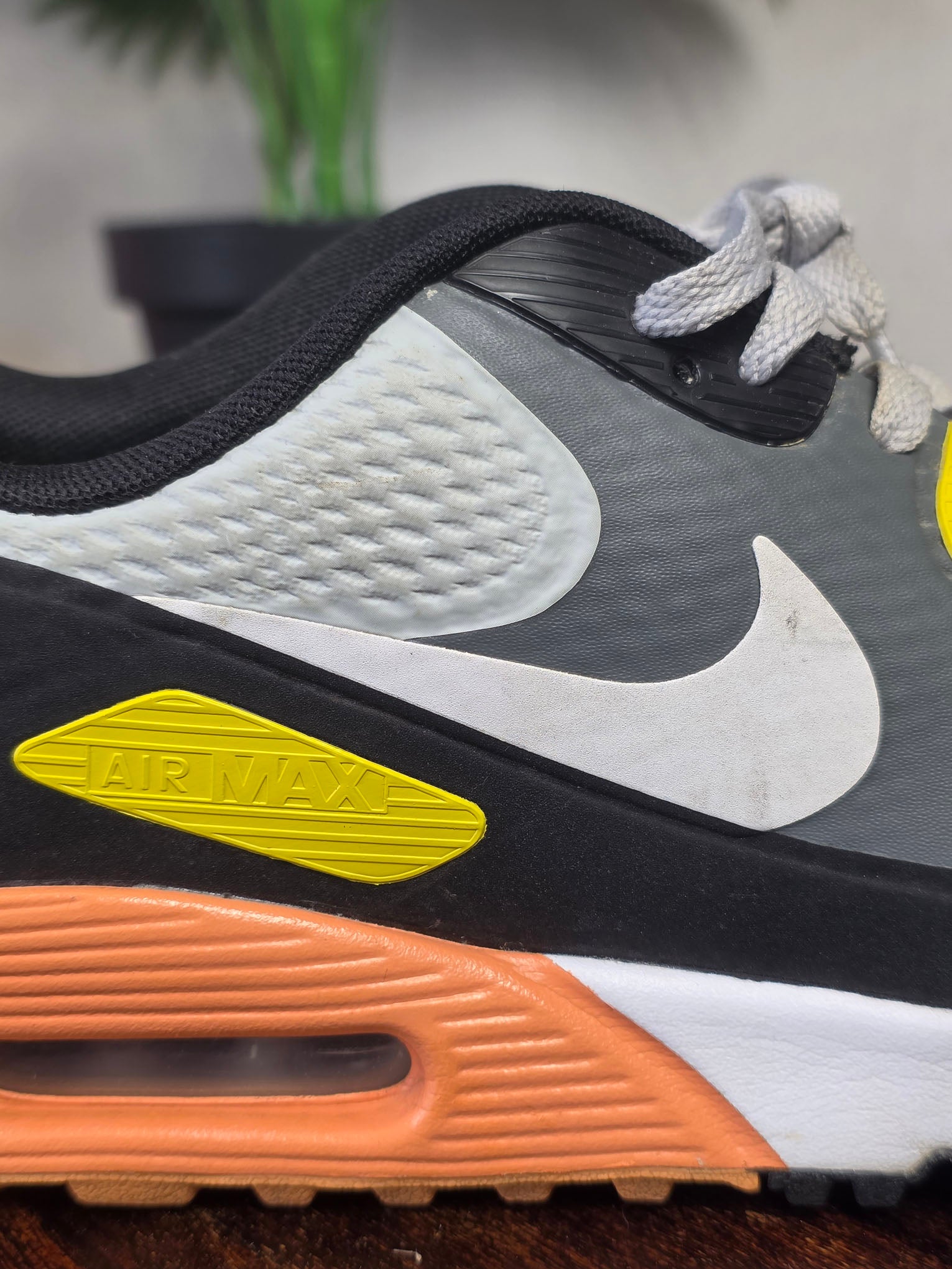 Nike Air Max 90 Golf Smoke Grey Black Orange maat 44