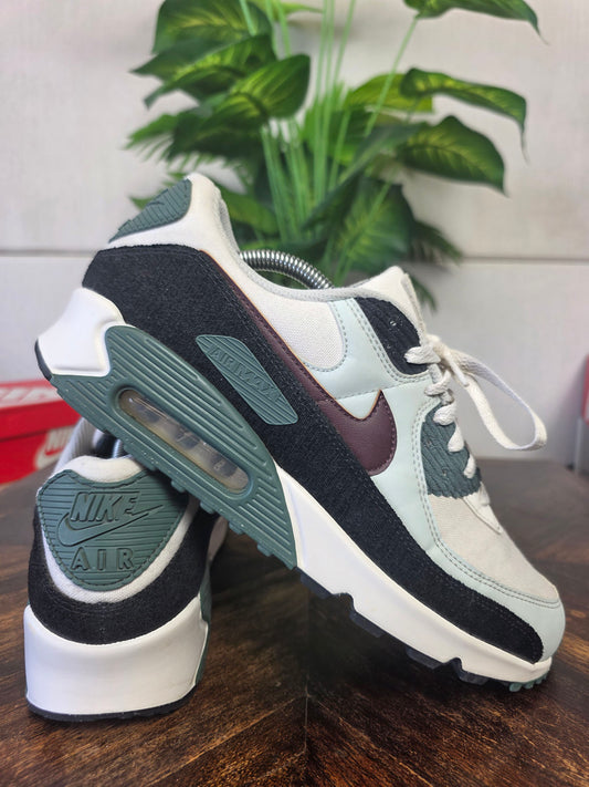 Nike Air Max 90 Burgundy Crush Vintage Green maat 44,5