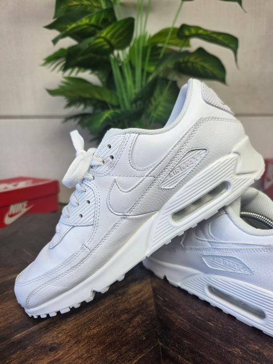 Nike Air Max 90 Triple White LTR maat 45,5