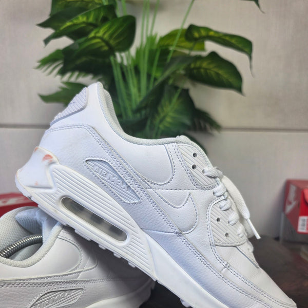 Nike Air Max 90 Triple White LTR maat 45,5
