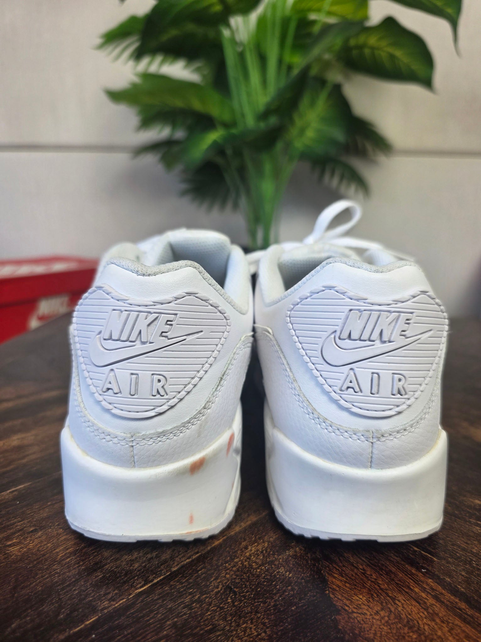 Nike Air Max 90 Triple White LTR maat 45,5