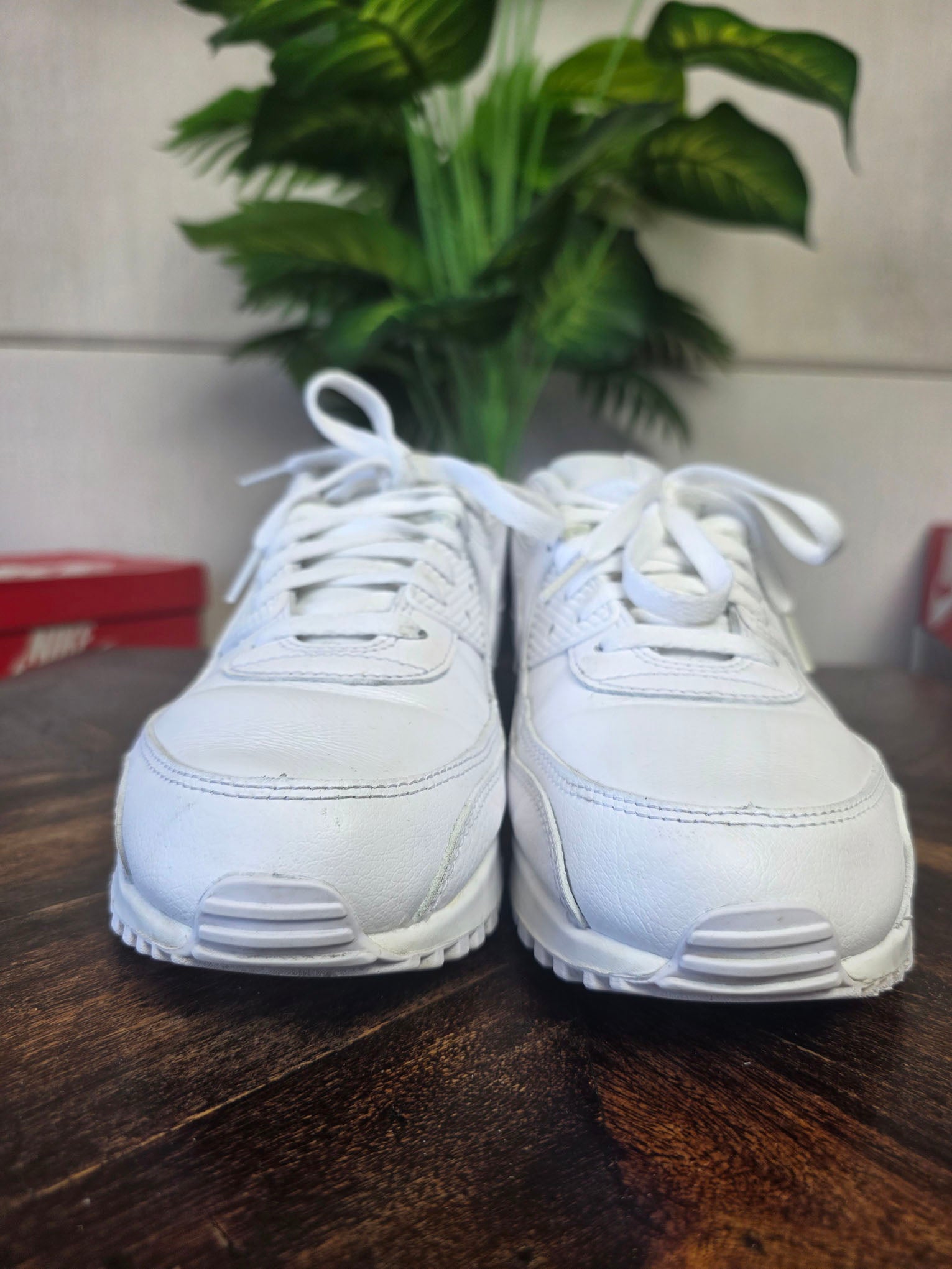 Nike Air Max 90 Triple White LTR maat 45,5