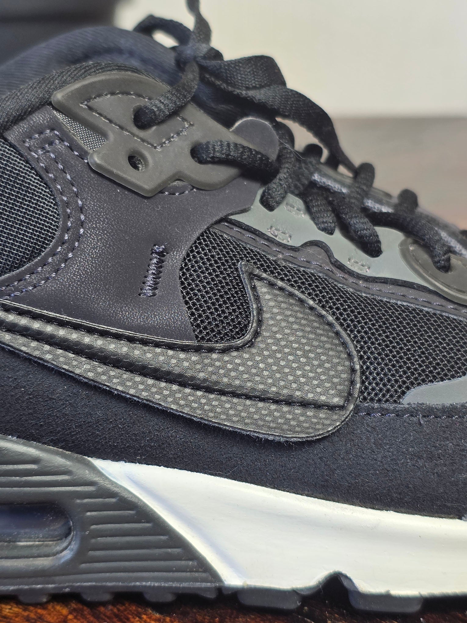 Nike Air Max 90 Futura Black White maat 38