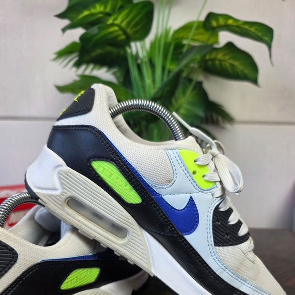 Nike Air Max 90 White Blue Tint Volt maat 40,5