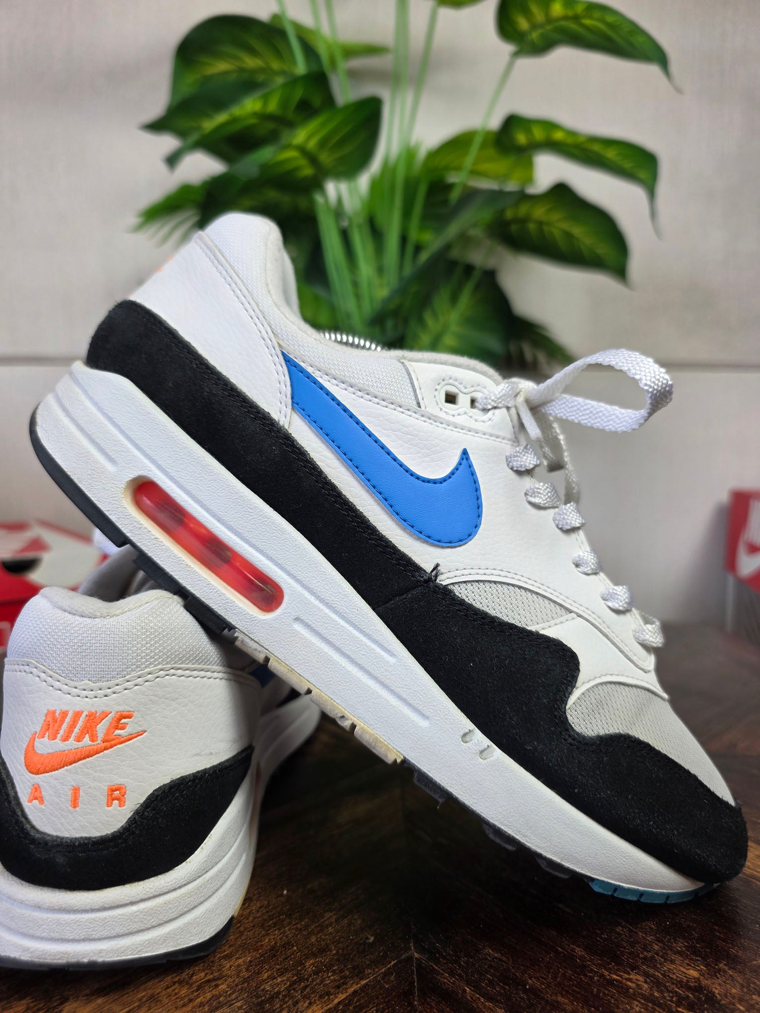 Nike Air Max 1 Photo Blue Total Orange maat 45