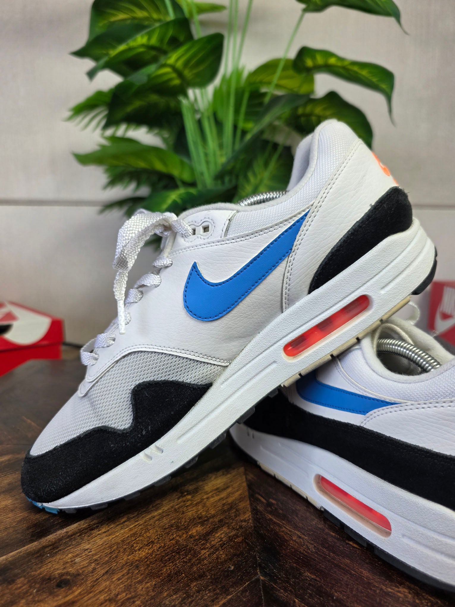 Nike Air Max 1 Photo Blue Total Orange maat 45