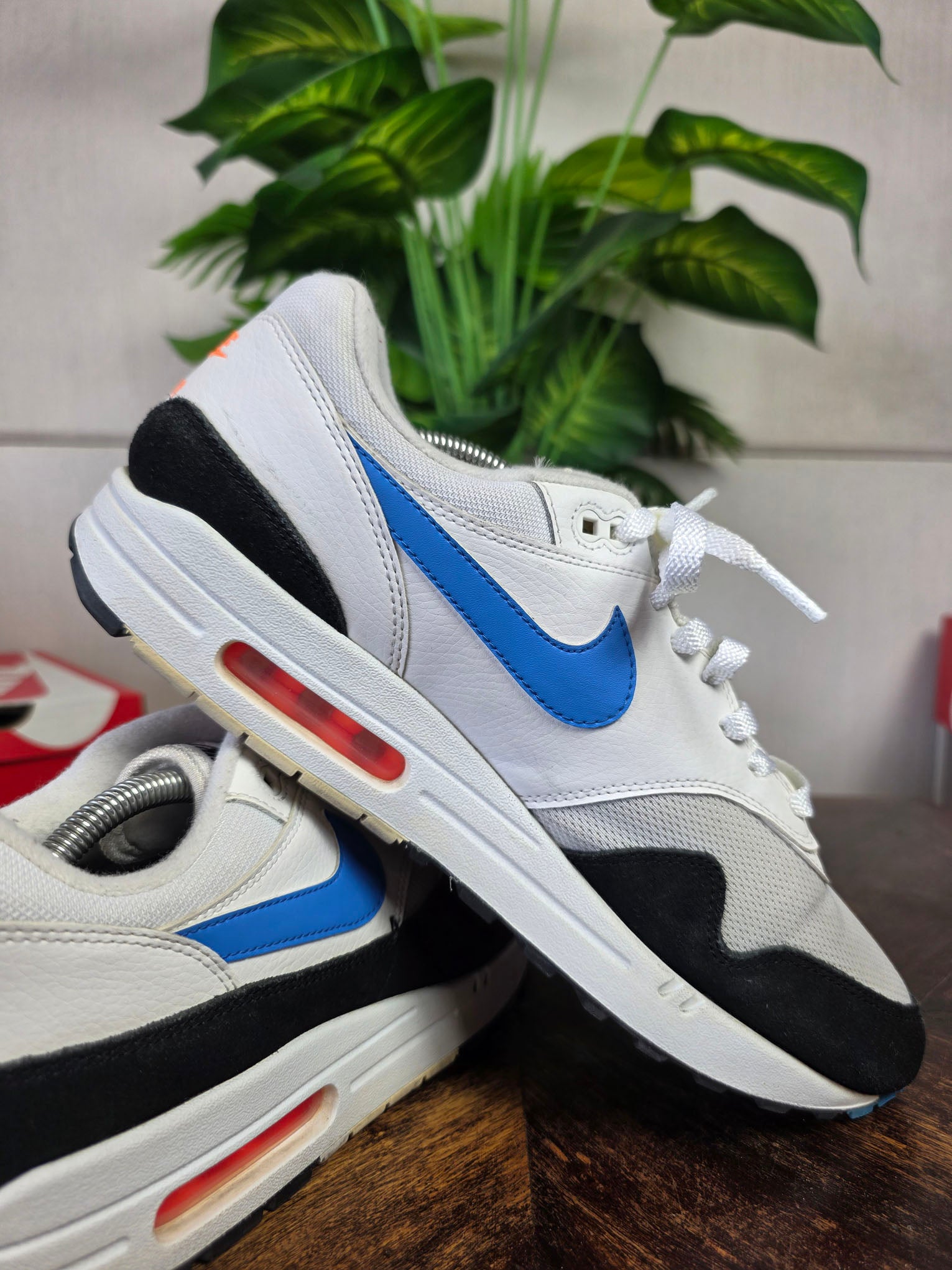 Nike Air Max 1 Photo Blue Total Orange maat 45