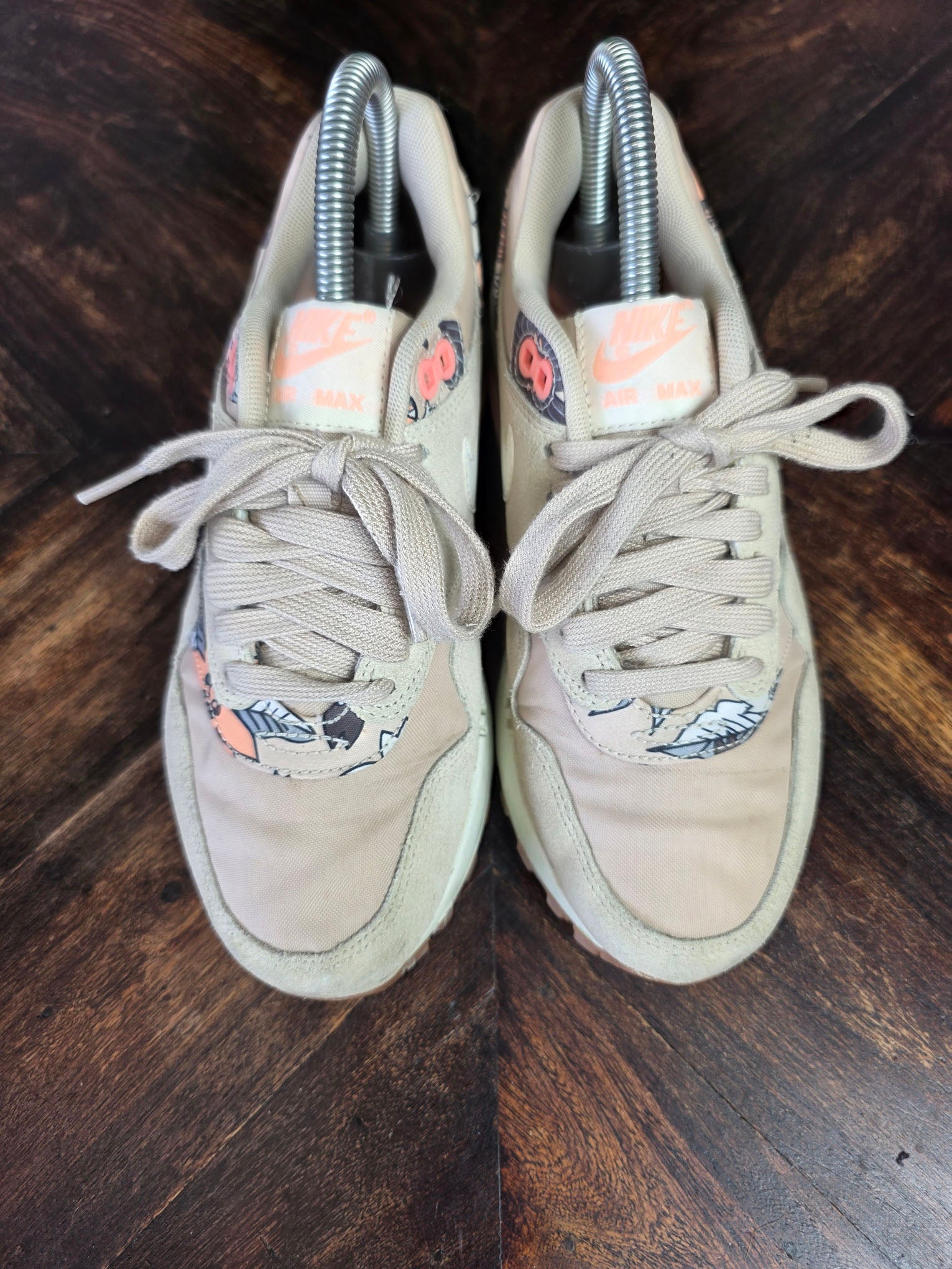 Nike Air Max 1 Aloha Floral "Rattan" maat 36