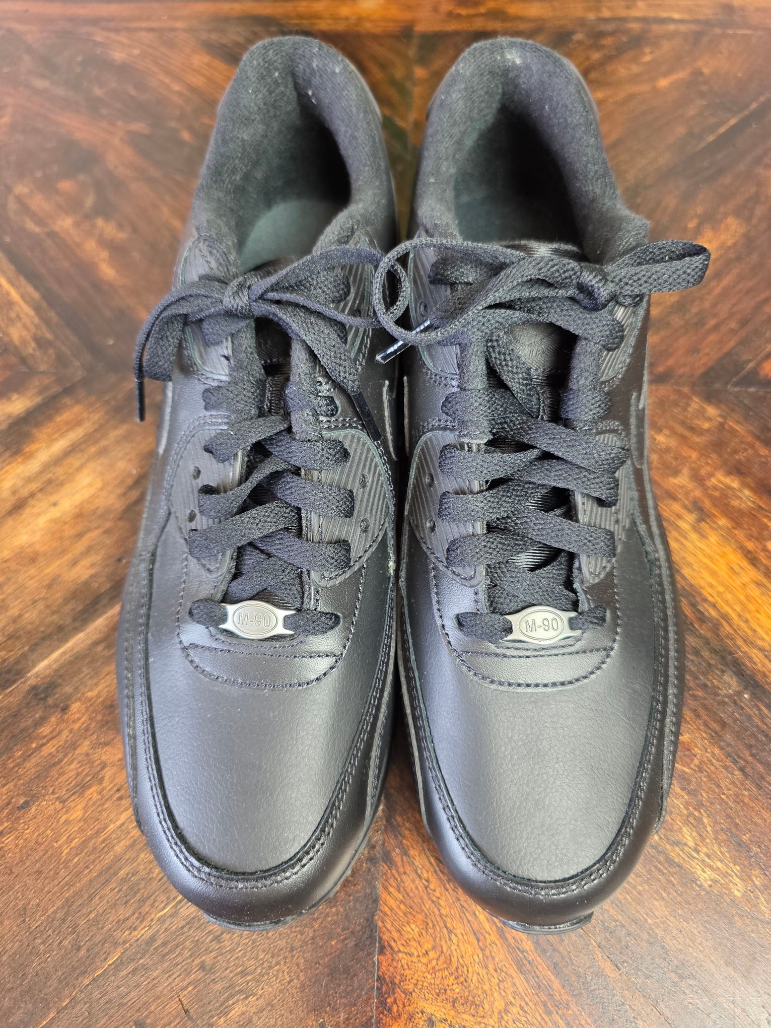Nike Air Max 90 Triple Leather Black maat 43
