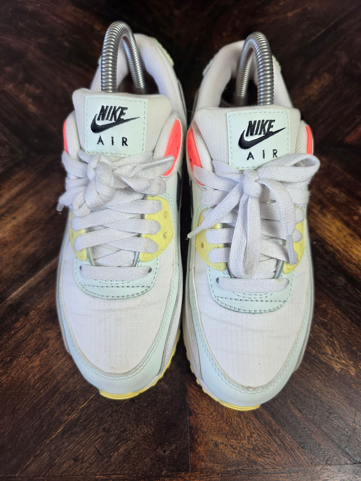 Nike Air Max 90 White Barely Green Bright Mango maat 36,5