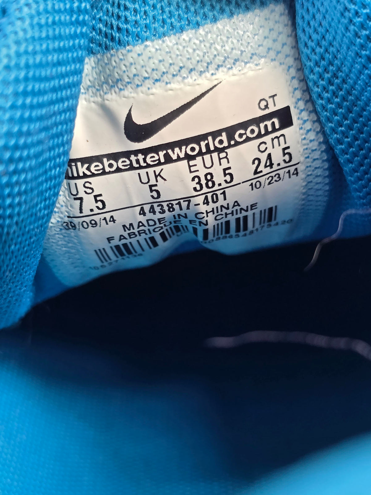 Nike Air Max 90 Light Blue Lacquer maat 38,5