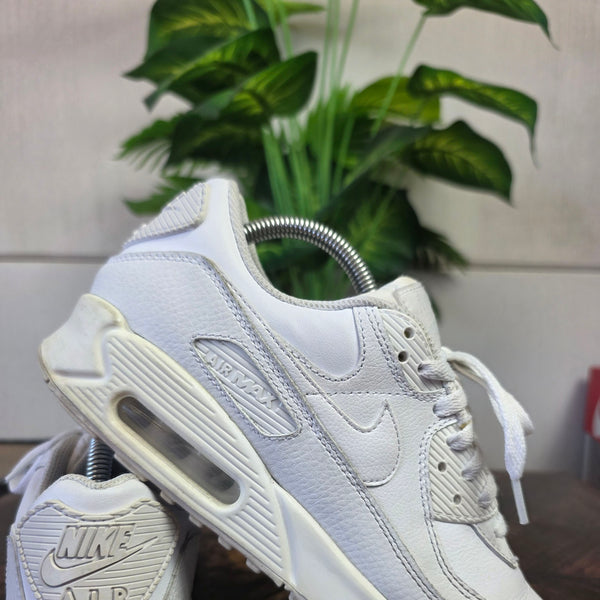 Nike Air Max 90 Triple White Leater | maat 40,5