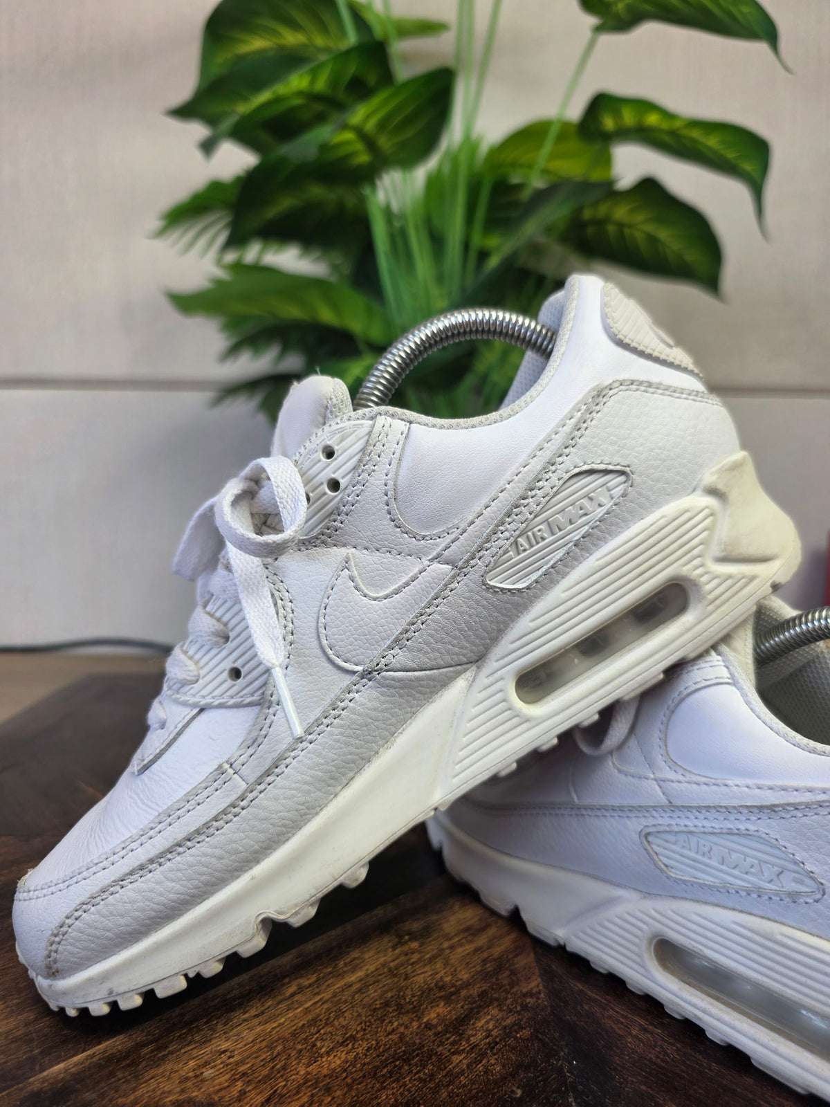 Nike Air Max 90 Triple White Leater | maat 40,5
