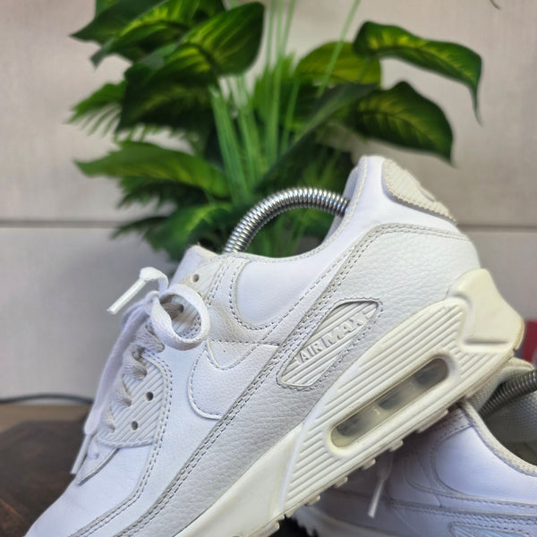 Nike Air Max 90 Triple White Leater | maat 40,5