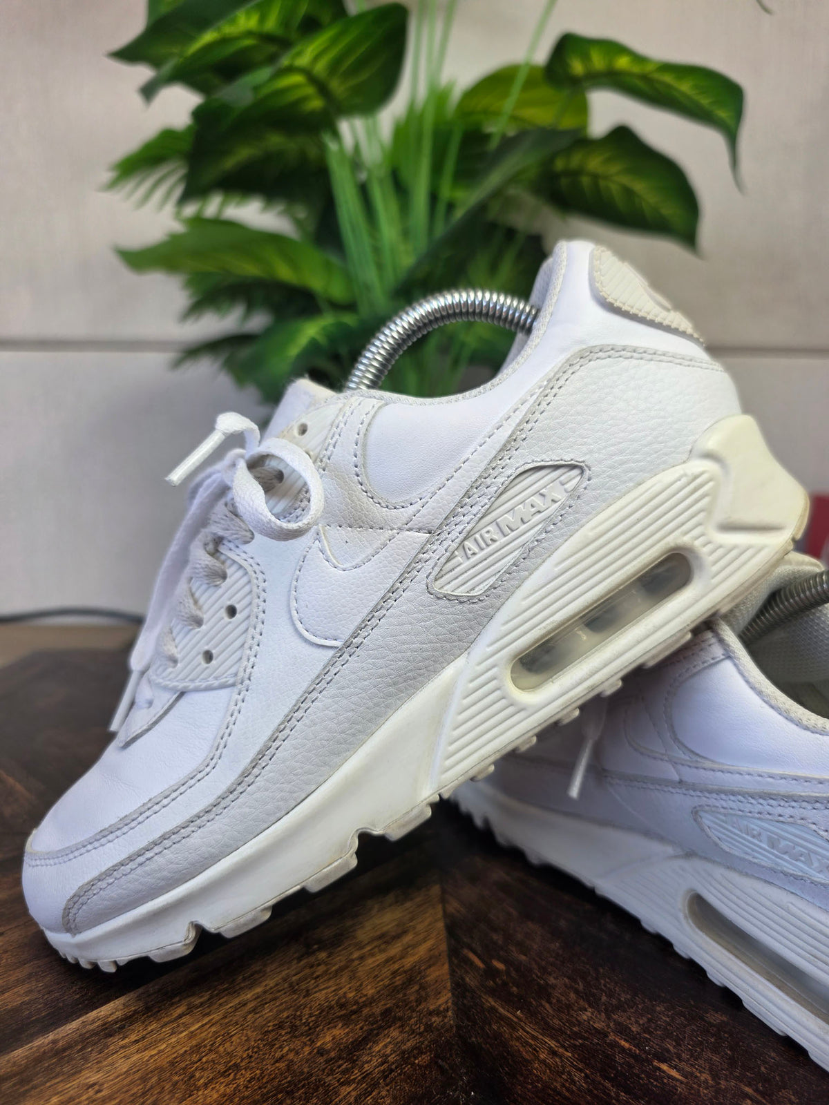 Nike Air Max 90 Triple White Leater | maat 40,5