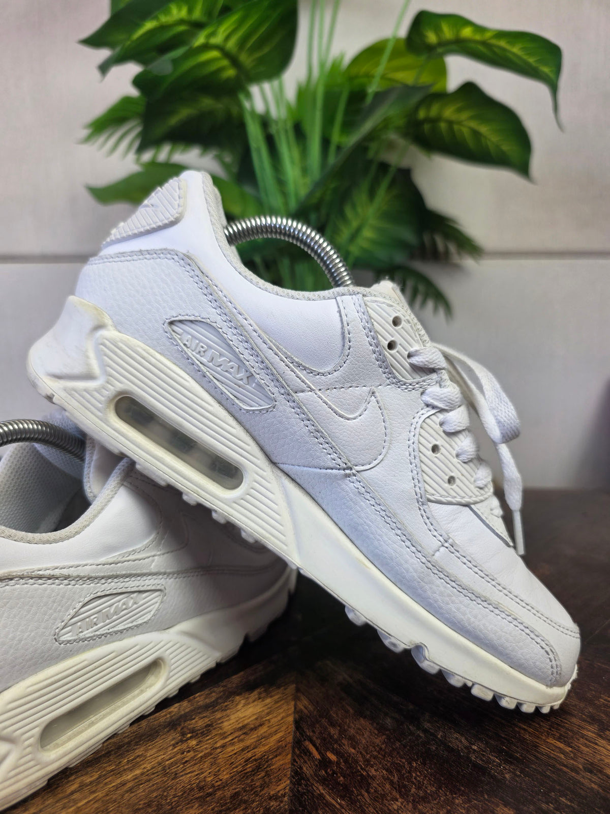 Nike Air Max 90 Triple White Leater | maat 40,5