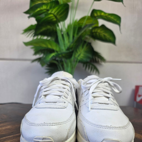 Nike Air Max 90 Triple White Leater | maat 40,5