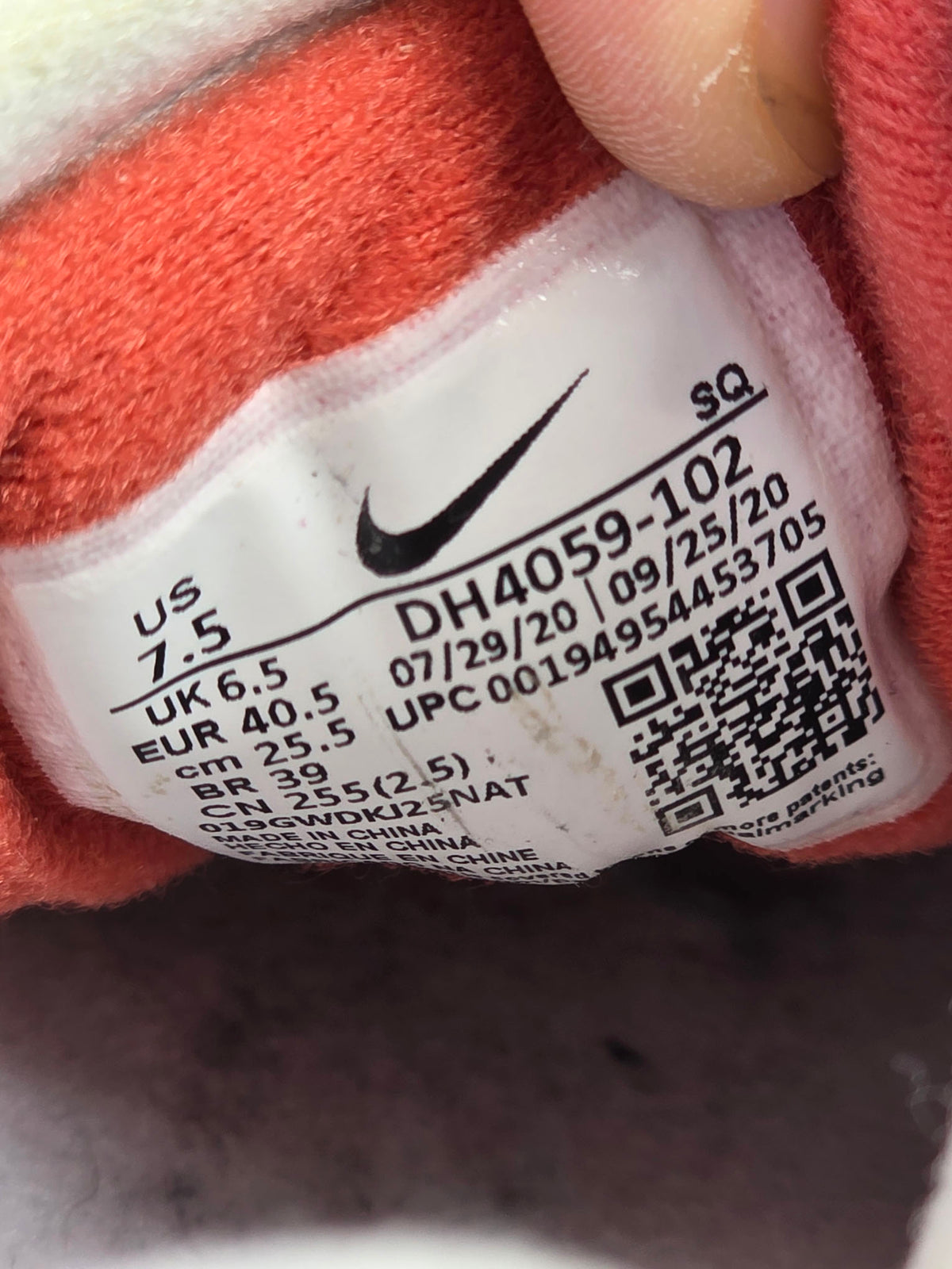 Nike Air Max 1 LV8 "Martian Sunrise" maat 40,5