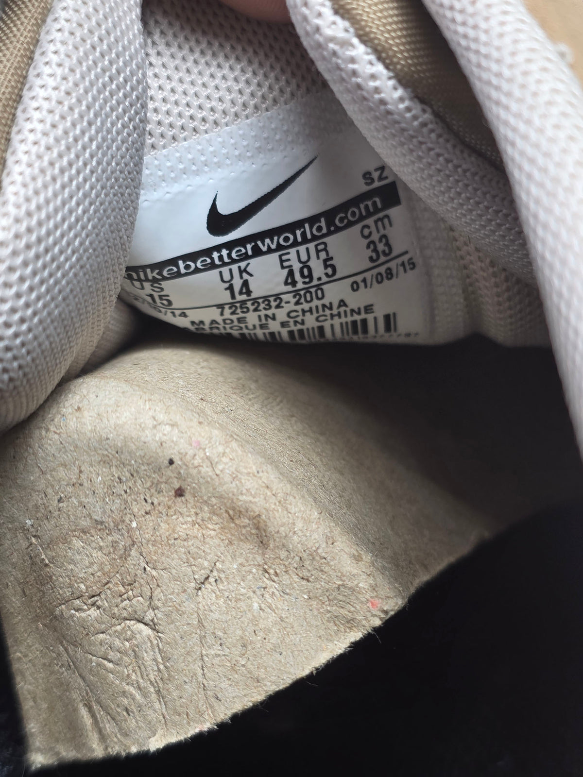 Nike Air Max 1 Woven Pale Shale maat 49,5