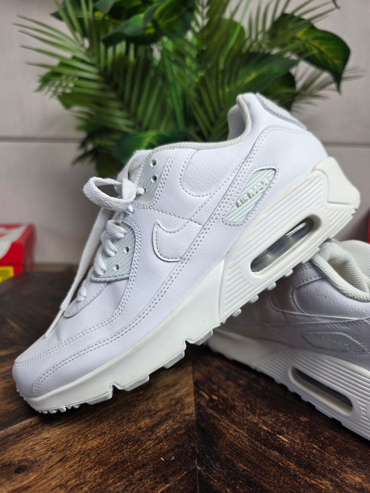 Nike Air Max 90 Triple White LTR maat 40