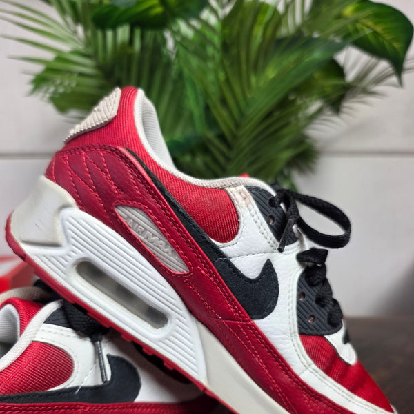 Nike Air Max 90 NikeID Red White Black | maat 36,5